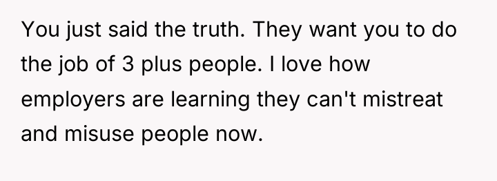 You just said the truth. They want you to do...