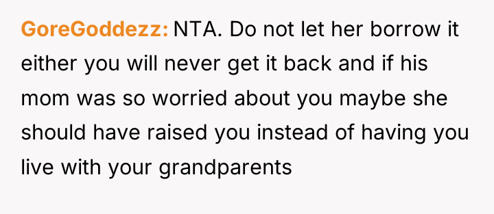 GoreGoddezz NTA. Do not let her borrow it either you...