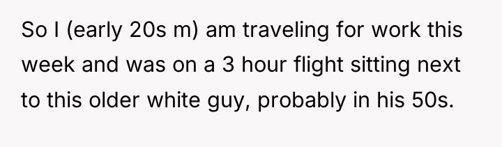 So I (early 20s m) am traveling for work this...