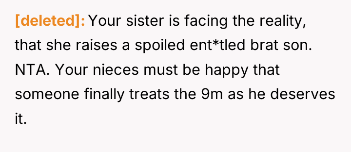 [deleted] Your sister is facing the reality, that she raises...