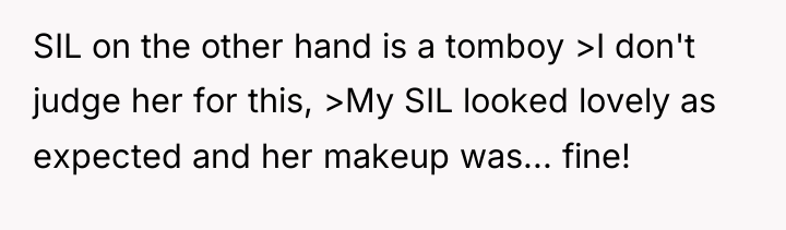 SIL on the other hand is a tomboy >I don't...