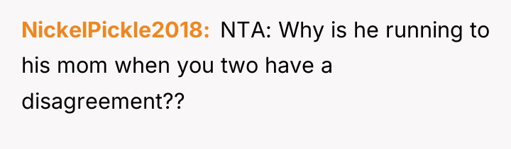 NickelPickle2018 NTA: Why is he running to his mom...