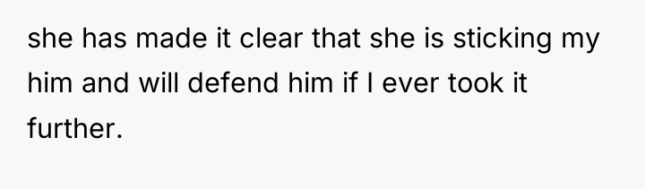 she has made it clear that she is sticking my...