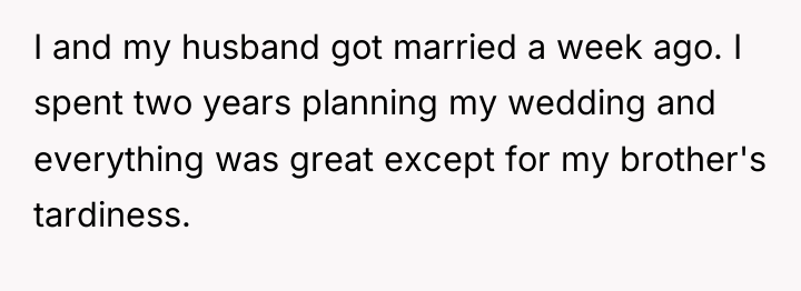 I and my husband got married a week ago. I...
