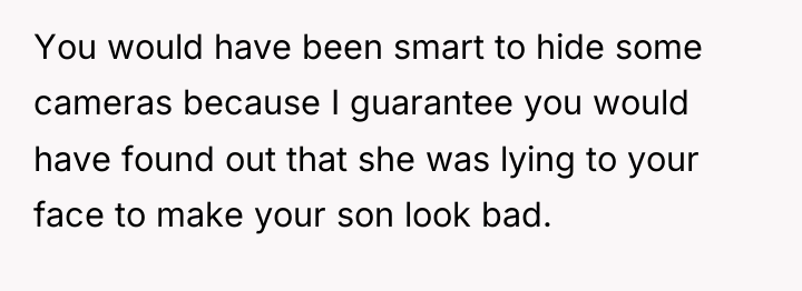 You would have been smart to hide some cameras because...
