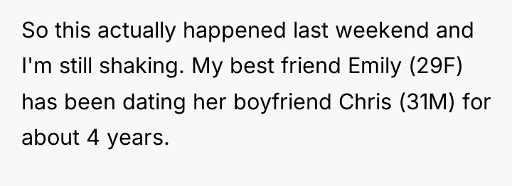 So this actually happened last weekend and I'm still shaking....