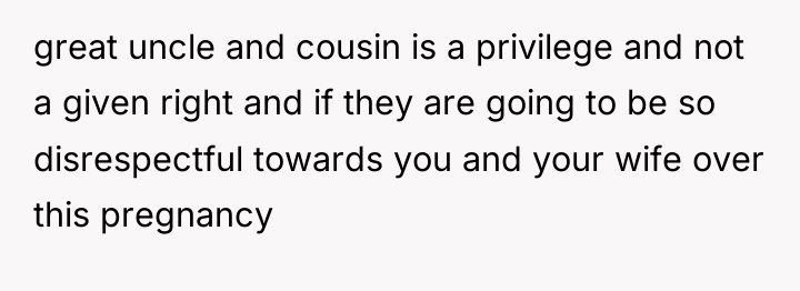 great uncle and cousin is a privilege and not a...