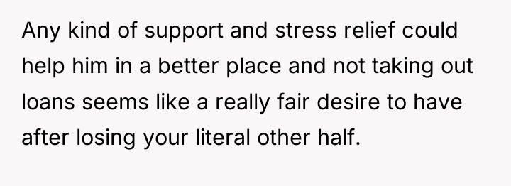 Any kind of support and stress relief could help him...