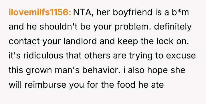 ilovemilfs1156 NTA, her boyfriend is a b*m and he shouldn't...