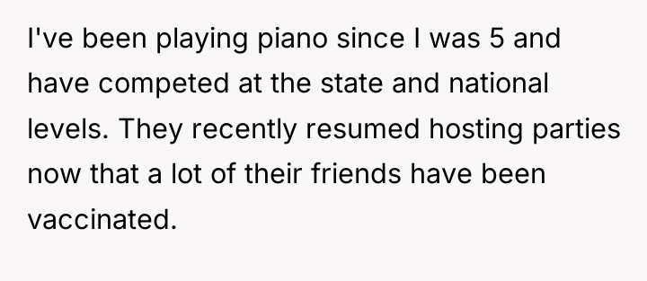 I've been playing piano since I was 5 and have...