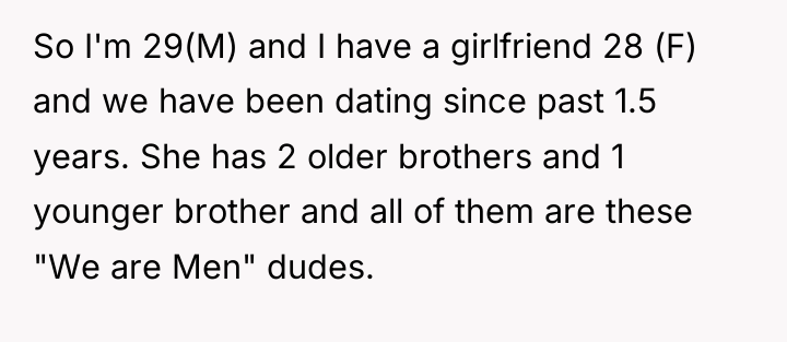 So I'm 29(M) and I have a girlfriend 28 (F)...