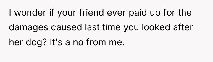 I wonder if your friend ever paid up for the...