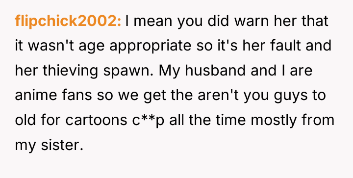 flipchick2002 I mean you did warn her that it wasn't...