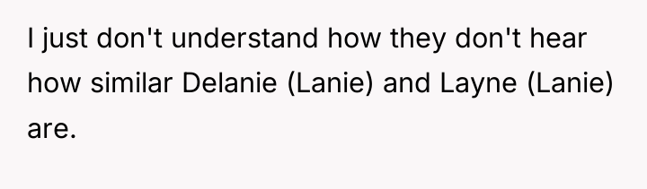 I just don't understand how they don't hear how similar...