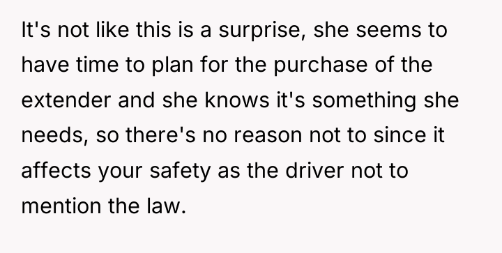 It's not like this is a surprise, she seems to...
