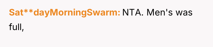 Sat**dayMorningSwarm NTA. Men's was full,