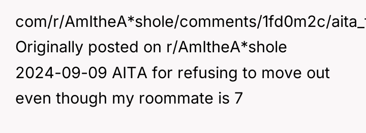 com/r/AmItheA*shole/comments/1fd0m2c/aita_for_refusing_to_move_out_even_though_my/) Originally posted on r/AmItheA*shole 2024-09-09 AITA for refusing to...