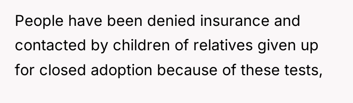 People have been denied insurance and contacted by children of...