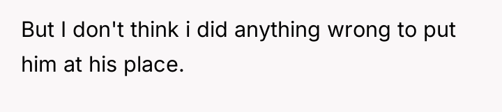 But I don't think i did anything wrong to put...