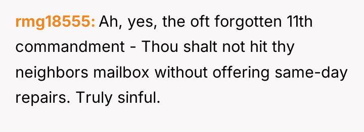 rmg18555 Ah, yes, the oft forgotten 11th commandment - Thou...