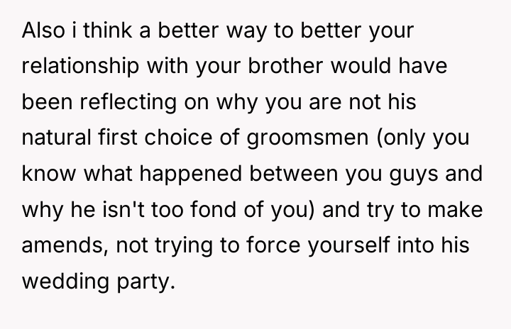 Also i think a better way to better your relationship...