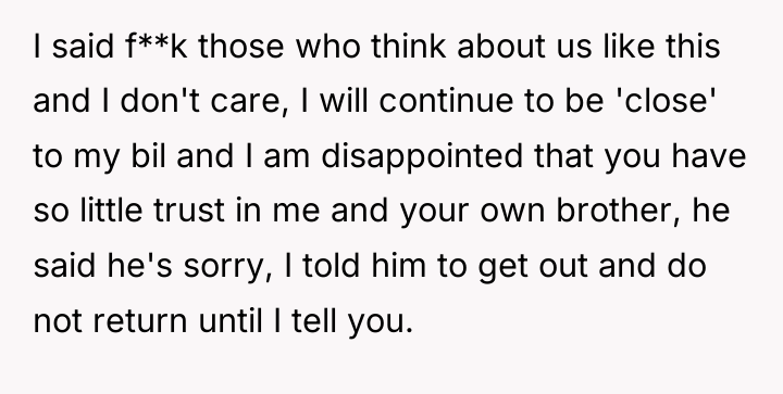 I said f**k those who think about us like this...