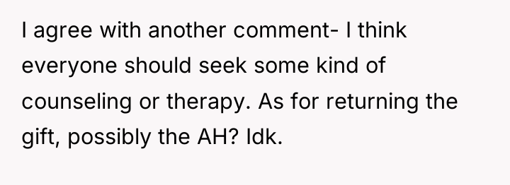 I agree with another comment- I think everyone should seek...