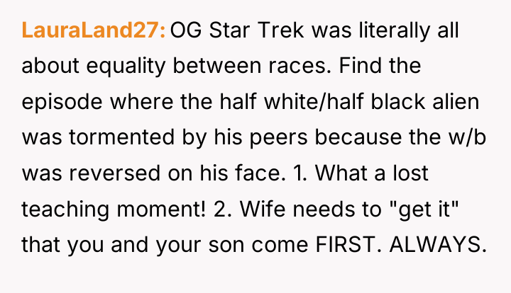LauraLand27 OG Star Trek was literally all about equality between...