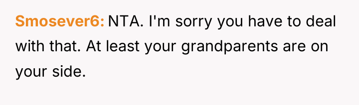 Smosever6 NTA. I'm sorry you have to deal with that....