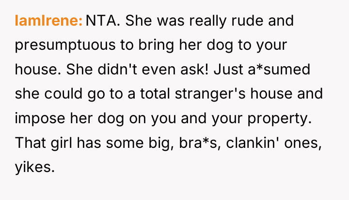 IamIrene NTA. She was really rude and presumptuous to bring...