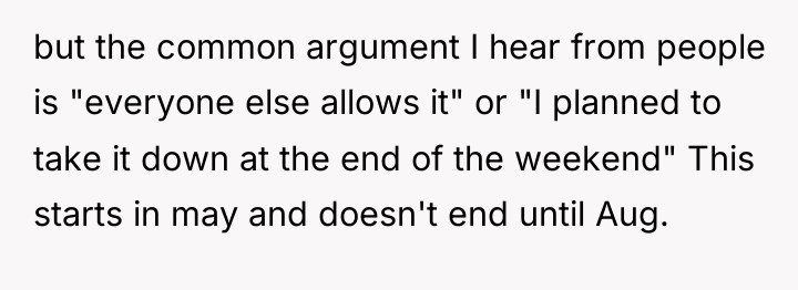 but the common argument I hear from people is "everyone...