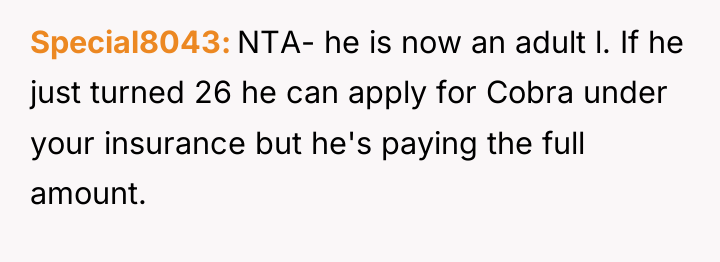 Special8043 NTA- he is now an adult l. If he...
