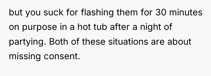 but you suck for flashing them for 30 minutes on...
