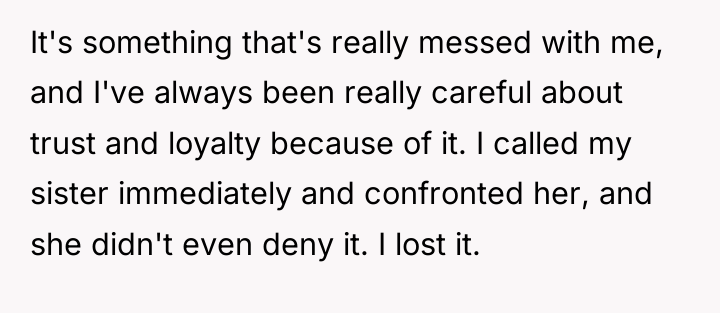 It's something that's really messed with me, and I've always...
