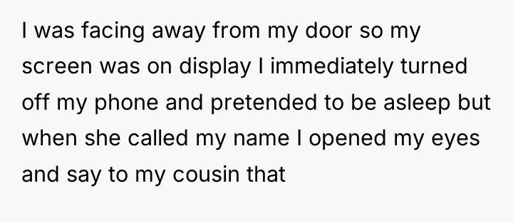 I was facing away from my door so my screen...