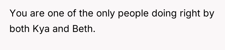 You are one of the only people doing right by...