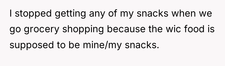 I stopped getting any of my snacks when we go...