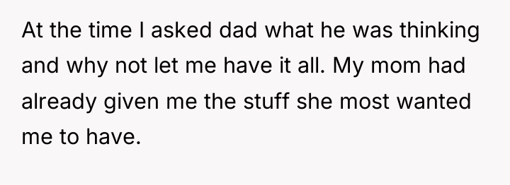 At the time I asked dad what he was thinking...