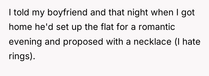 I told my boyfriend and that night when I got...