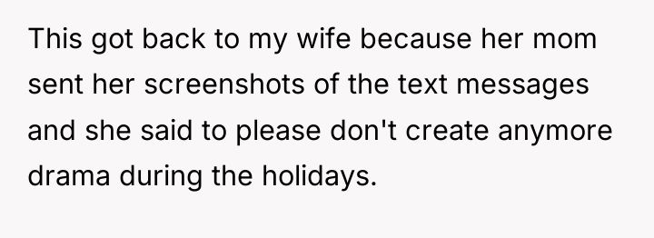 This got back to my wife because her mom sent...