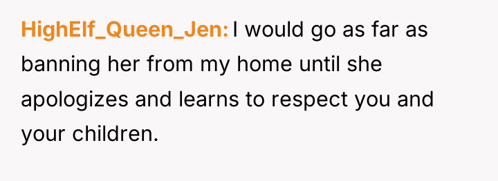 HighElf_Queen_Jen I would go as far as banning her from...