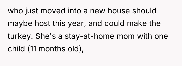 who just moved into a new house should maybe host...