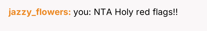 jazzy_flowers you: NTA Holy red flags!!