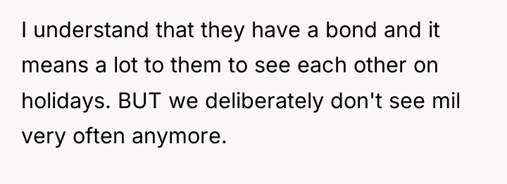 I understand that they have a bond and it means...