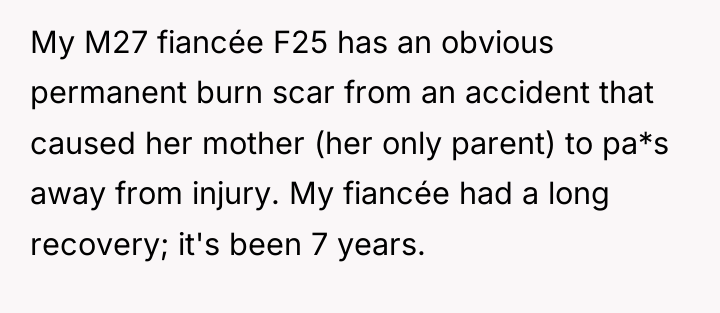 My M27 fiancée F25 has an obvious permanent burn scar...