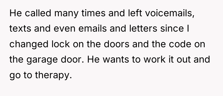 He called many times and left voicemails, texts and even...