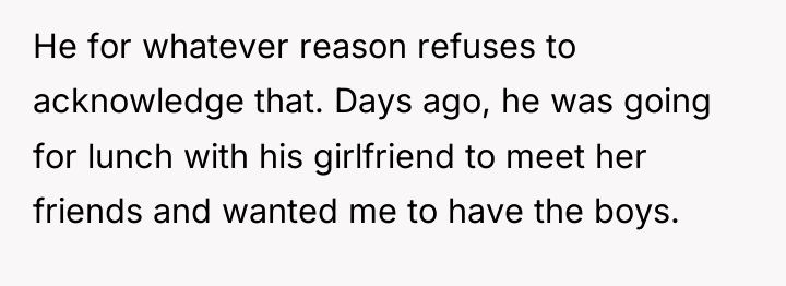 He for whatever reason refuses to acknowledge that. Days ago,...