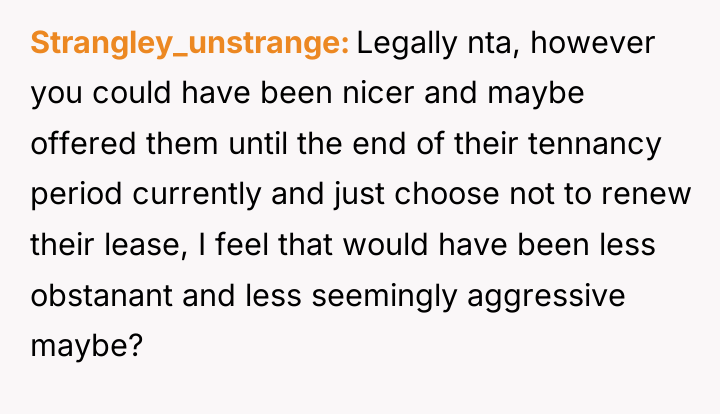 Strangley_unstrange Legally nta, however you could have been nicer and...