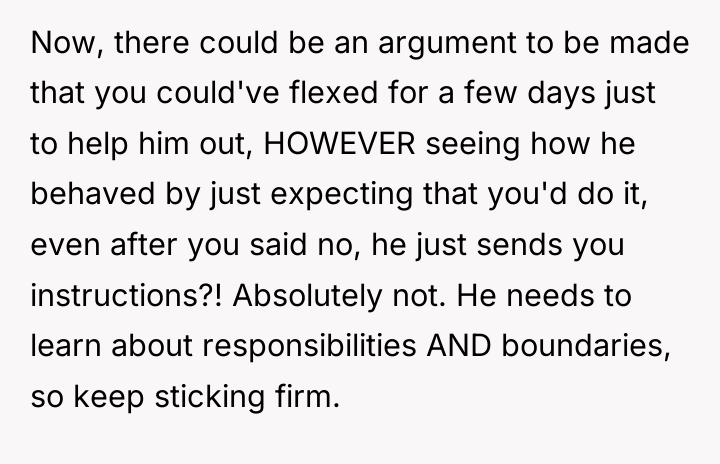 Now, there could be an argument to be made that...