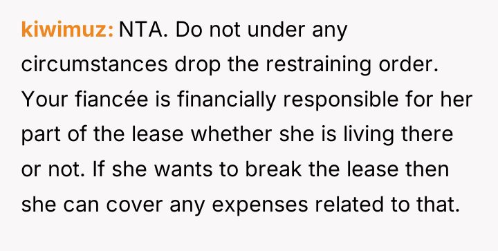 kiwimuz NTA. Do not under any circumstances drop the restraining...
